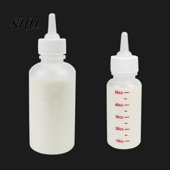 Cat Nursing Bottle 50ml, 120ml Feeding Soft Head Leak-proof Removable No Odor Pet Kitten Dogs for Newborn Puppy