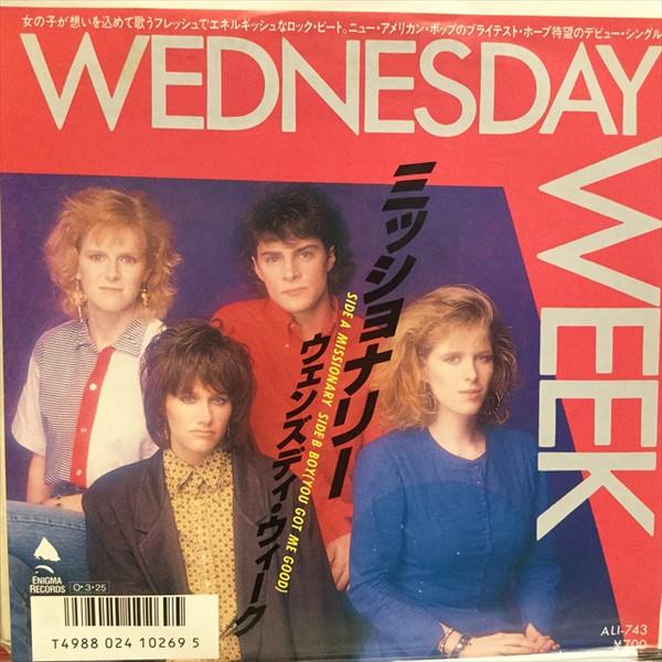 

7inch Record WEDNESDAY WEEK - Missionary ALI743 ENIGMA 1987 Japan Rock Used