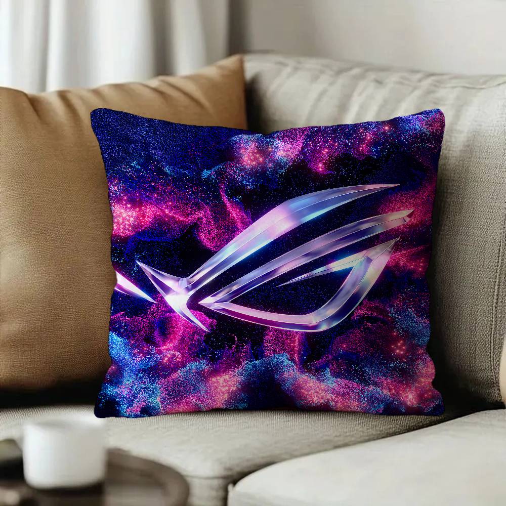 A-AsuS-S R-ROG LOGO Cushion Cover Car Throw Pillow Case For Sofa Car Christmas Gift 40x40cm 45x45cm