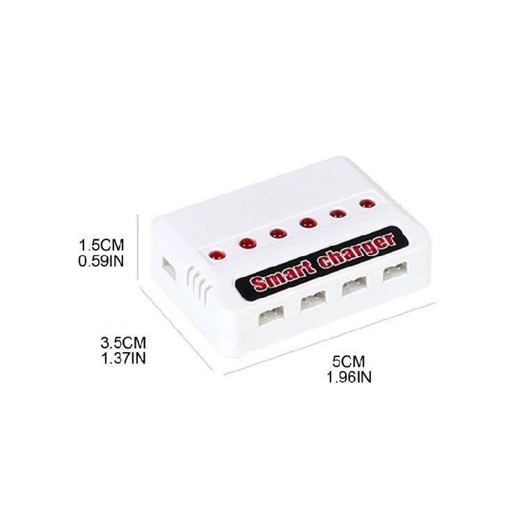 6 in 1 Charging Adapter For Remote Controls Drones Part 3.7v Battery XH2.54/XH4.0 Plugs