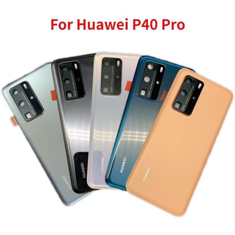 

Оригинальная новая задняя часть для Huawei P40 Pro Задняя батарея Задняя дверь Стеклянный корпус Запасные части с объективом камеры