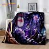 Cartoon H-Helluva Boss Blitzo H-Hazbin Hotel Soft Flannel Blanket for Bed Bedroom Sofa Picnic,Throw Blanket for Outdoors Leisure