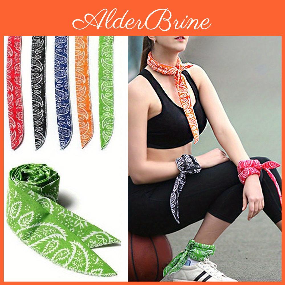 Neck Summer Ice Scarf Cooling Wrap Headband Cooling Bandana Scarf Outdoor Sports Headband Towel Wristband Sun Protection Scarf