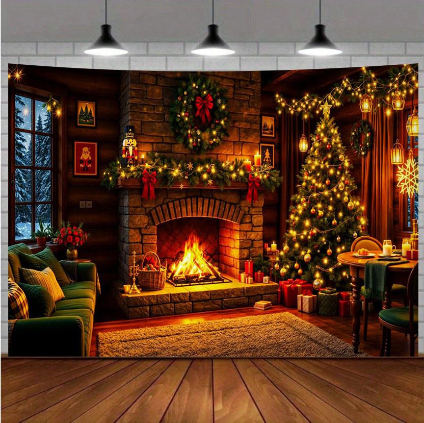 Cross-border Christmas Tapestry: Home Décor Wall Hanging for Bedroom & Photography