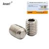 Ansellware M6x8mm 304 Stainless Steel Flat End Hex Socket Set Screws