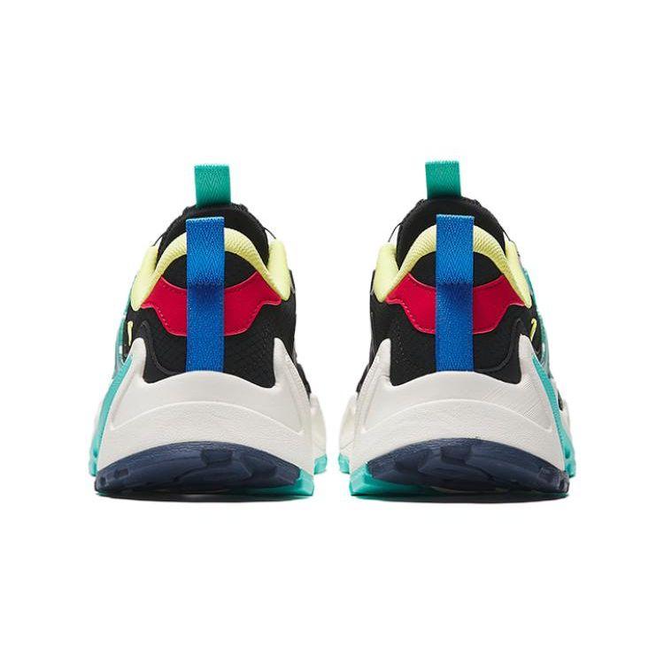 Anta Youth  Childrens Mountain Language Comfortable Shock Absorbing Wear Resistant Low Top Running Shoes Kids running shoes Black Green A312348831-1