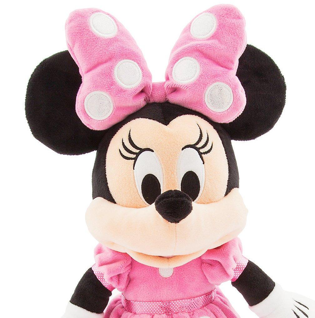 Disney Mickey & Minnie Plush Toy Pair Set (Medium Size) 17" 18" (43cm 46cm) Pink [Used]