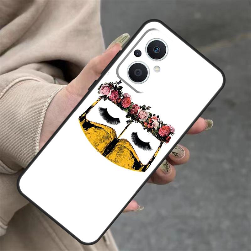 Muslim Islamic Arabic Hijab Girl Case For OPPO Reno 7 8 Lite 10 11 12 13 14 Pro 8T 12F 13F 14F OPPO Find X8 X6 X9 Pro Cover