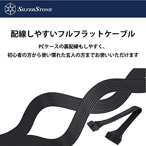 SilverStone Essential Series Semi-Modular 80Plus Gold Certified ATX Power Supply, 650W, SST-ET650-HG-Rev