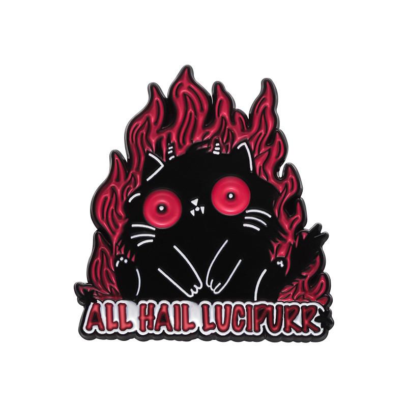 Sports Little  Cat Brooch, Metal Badge Brooch, Clothing Accessories, Chest Flower