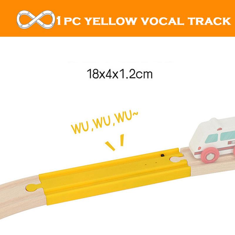All Kinds Wooden Track Accessories Beech Wood Railway Train Track Toys Fit for Biro All Brands Wooden Tracks Toys for Kids Gifts
