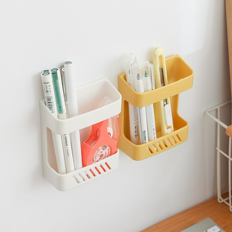 Remote Control Storage Box Free Punching Table Side Wall Hanging Wall Air Conditioning Remote Control Board Bed Head Mobile Phone Storage Storage Rack