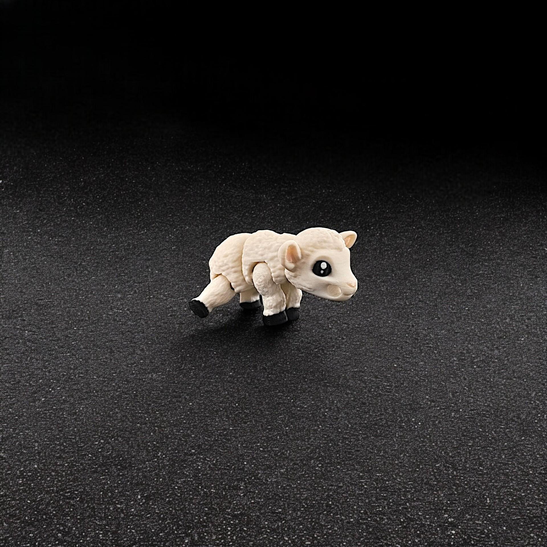 

Mini Simulation Wild Animal Model Cute Little Sheep Figures 3D Printed Toy Gift Joint Movable desk Decor Kids Event Souvenirs