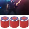 3Pcs Electric Guitar Control Knob Red Metal Bass Musical Instrument Accessories 6mm