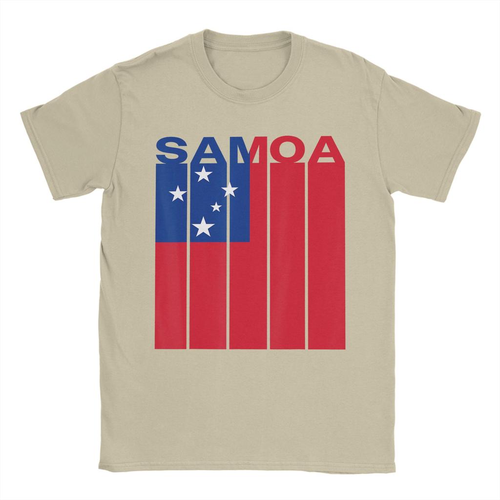 Samoa Flag TShirt Beach Cotton TShirts For Unisex Hip Hop Casual Tee Shirt Short Sleeves YK Fun Top Tees