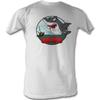 Jaws Grrrr White Adult T-Shirt