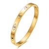 Demon Eye Titanium Steel Bracelet: 6MM 18K Gold, Stylish & Elegant