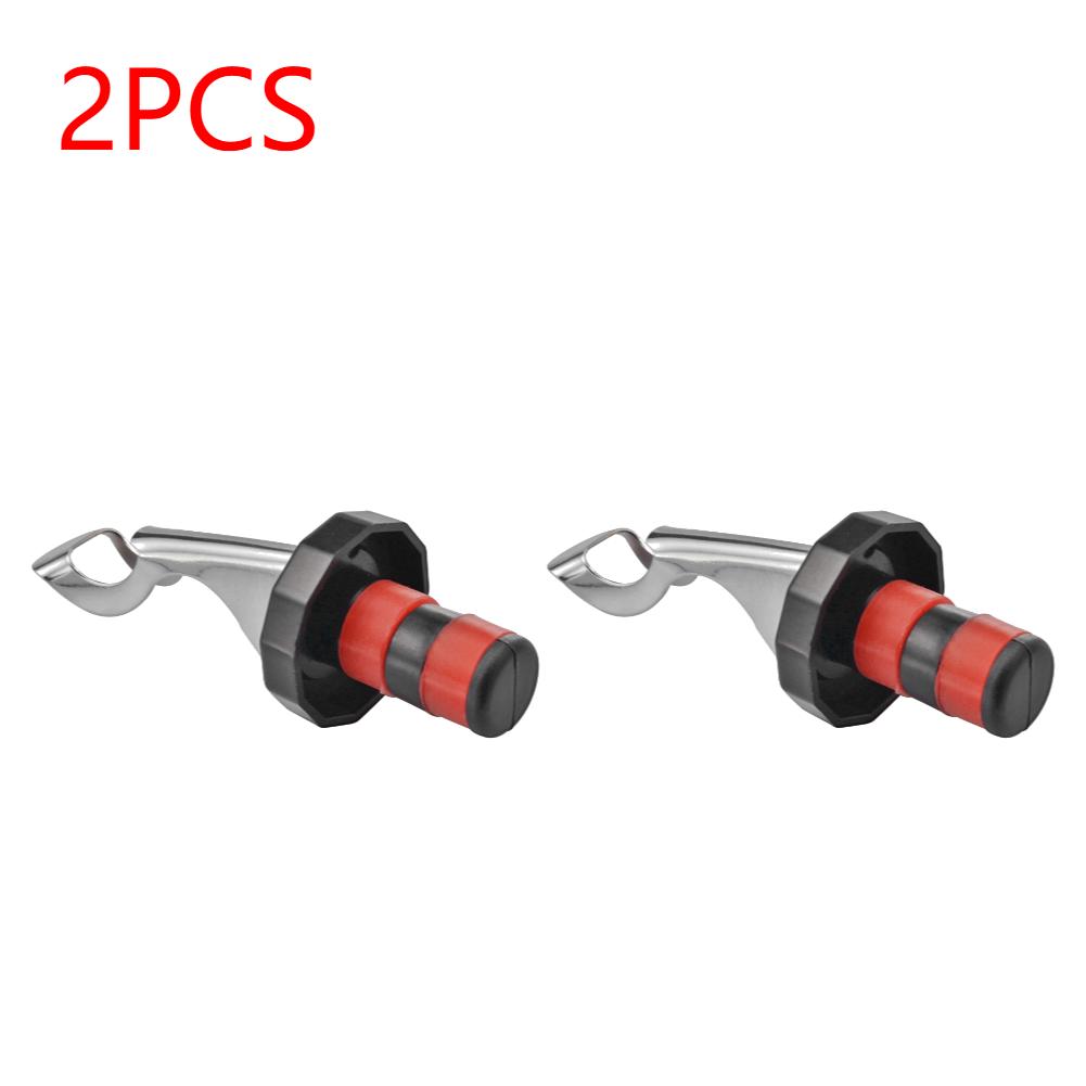 1-8 stuks Druk Wijnstopper Vacuüm Afgesloten Plug Wijnflesstopper Wijn Bewaardoppen Barware Keukengereedschap Wijnflesstopper