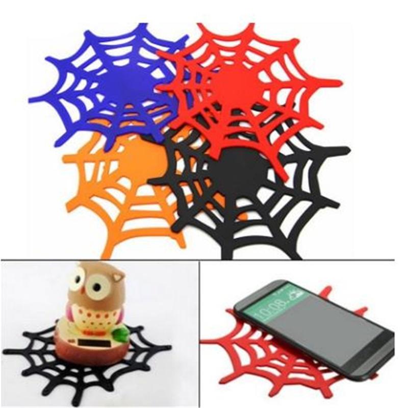 Spider Web Shape Car Anti Slip Pad Phone Holder Mat Non Slip Sticky Mat Key Sunglasses Coin Mat
