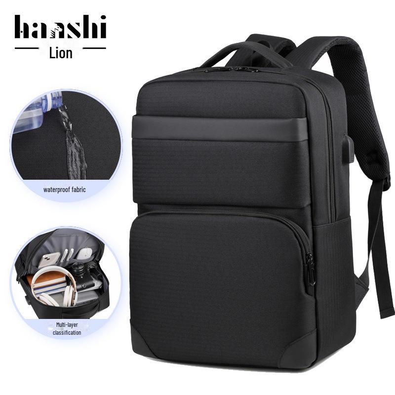 

High-End Fashion Waterproof Oxford Backpack: Large Capacity Commuter and School Bag for Men and Women