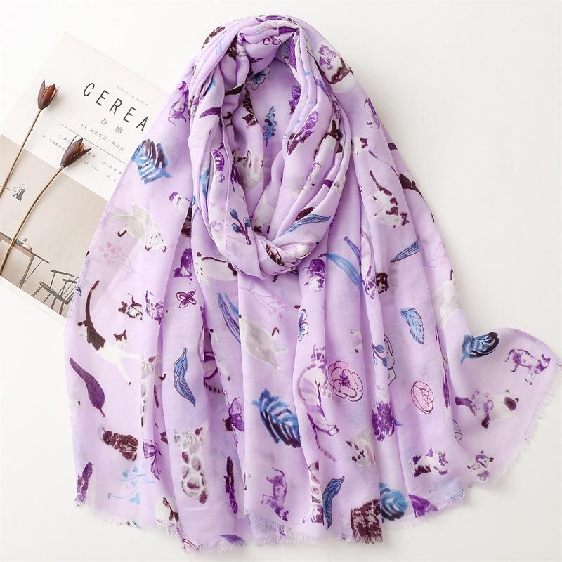 Fashion Luxury Ink Painting Floral Tassel Viscose Shawl Scarf Lady High Quality Wrap Pashmina Stole Bufandas Muslim Hijab