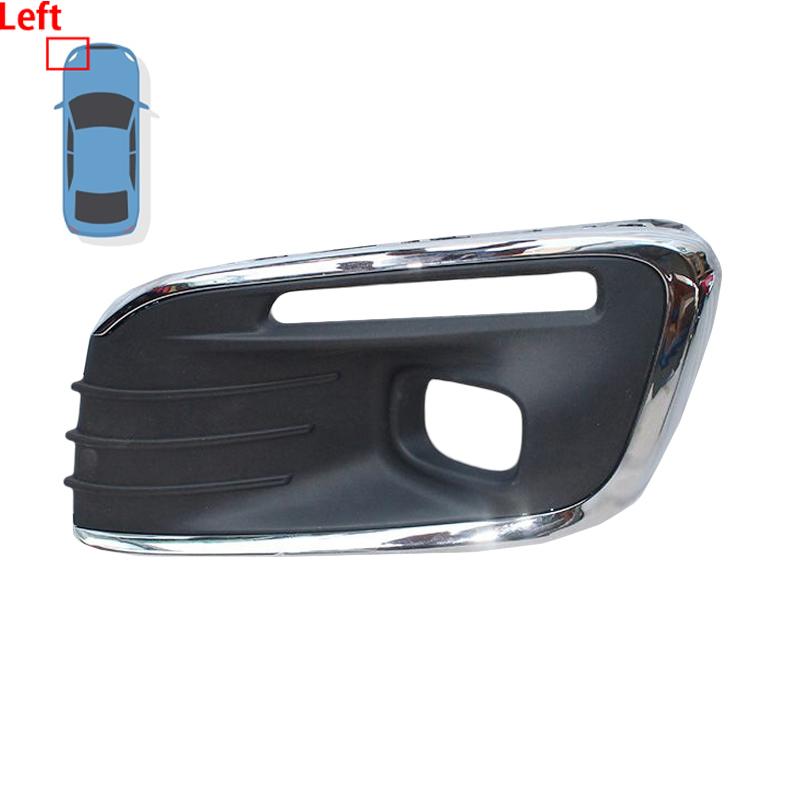 

Car Front Bumper Fog Light Cover Trims Grille Fog Lamp Frame For Citroen Elysee C-Elysee 2017 2018 2019 High Configuration