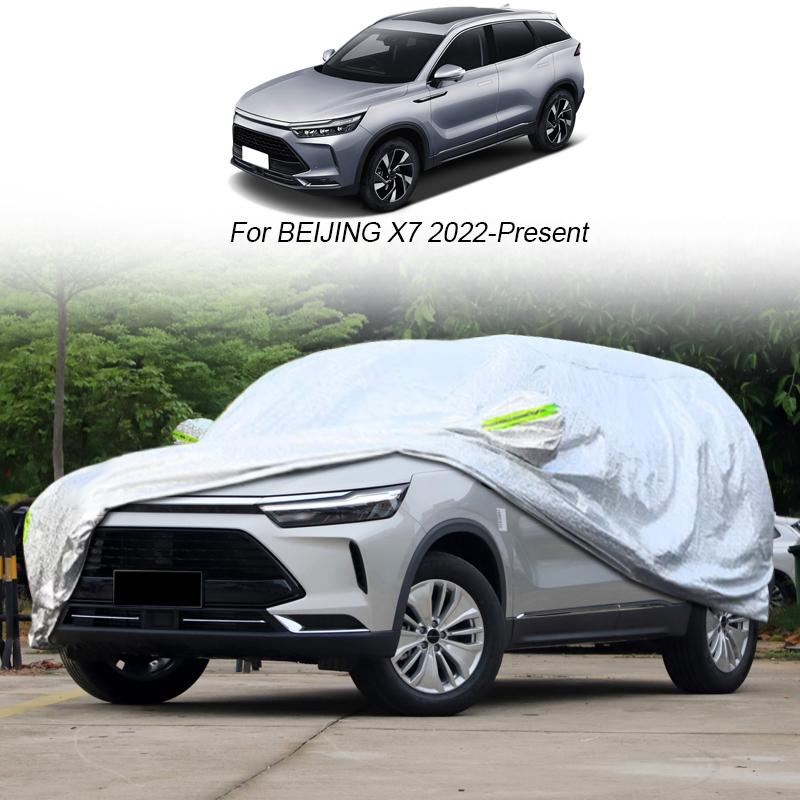 

Полный автомобильный чехол от дождя, мороза, снега, пыли, водонепроницаемый защитный чехол для Пекина X55 X6 X7 2022-2025, внешние автомобильные аксессуары