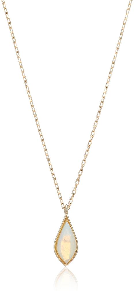 Estelle October Birthstone Opal K10 Yellow Gold Necklace 0452-6176-0019-0000