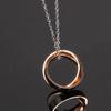 European and American Double Layer Heart Pendant Titanium Necklace - Valentine's Day Gift