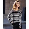 Demana Women's Lyocell Striped Long Sleeve T-shirt