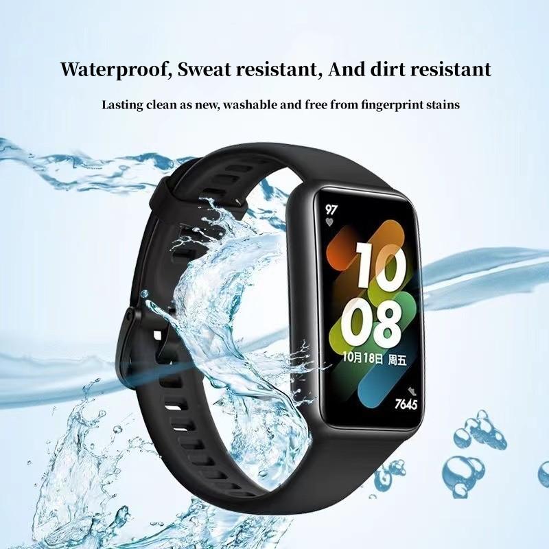 Pulseira de substituição para huawei band 7 silicone macio pulseira acessórios relógio inteligente pulseira para huawei banda 7 correa