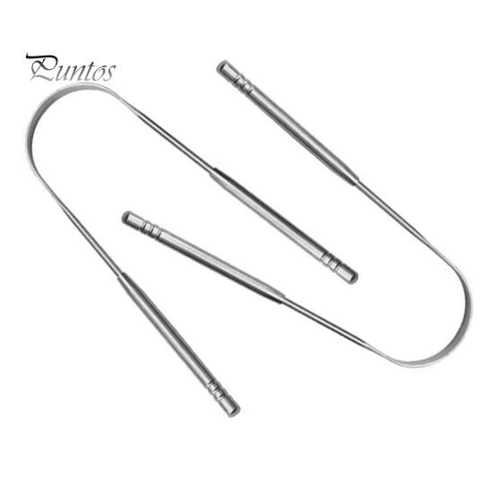 Stainless Steel Tongue Scraper Achieve Maximum Cleaning Anti-slip Handle Smooth Surface Semicircle Tongue Scraper