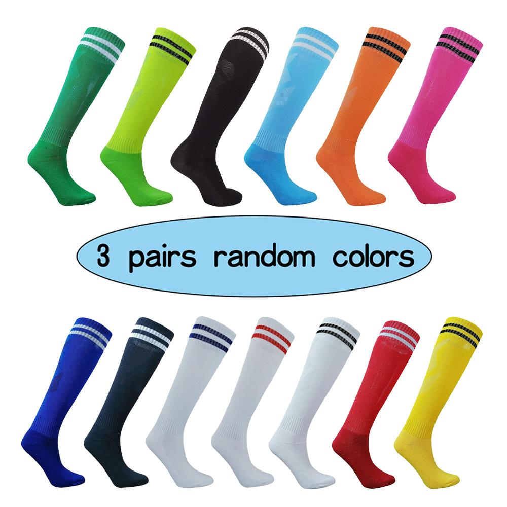 1-5 Pairs Adult Child Football Socks Soccer Baseball Stockings Man Women Training Wear-resistant Running Sports Futsal Long Sock