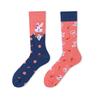 Asymmetric Crew Socks Men Women Cartoon Sports Casual Fashionable Pair