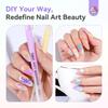 SAVILAND 3D Nail Art Pens Gel Nail 10 Nail 3D Acrylic Nail DIY Nail Design Fine Manicure Perfect for Beginners in Detailed Nail Art 12pcs Brush,