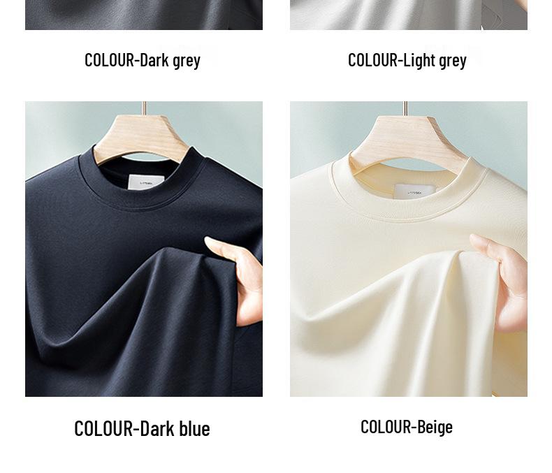 Men's Heavyweight Modal Ice Silk T-Shirt: Summer Cool, Antibacterial, Sweat-Wicking, Quick-Drying, Loose Fit (2025 Edition)
