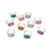 Elegant Diamond Inlaid Oval Geometric Open Ring - Minimalist Luxury Jewelry for Women