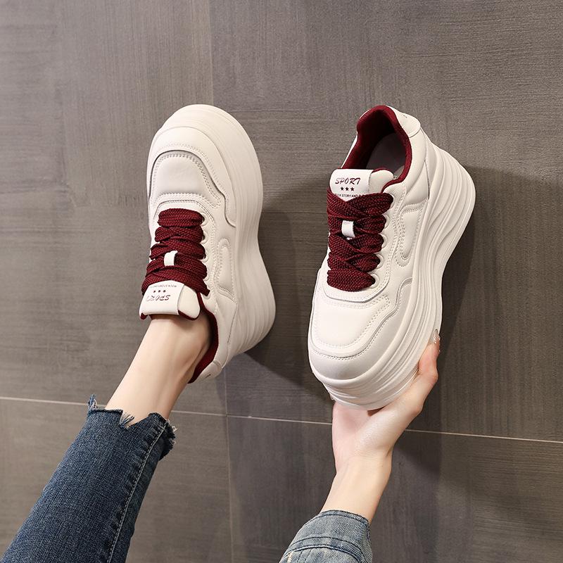 HY9886 Pantofi Sport cu Platformă tip Skate pentru Femei cu Talpă Moale și Tocuri Ascunse - Colecția Toamnă 2025