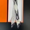 90 * 5Cm Retro Chain Twill Silk Women's Decorative Streamer Wrapping Bag Ribbon Silk Scarf Small Scarf Silk Scarf Wholesale