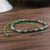 Turquoise Handmade 4mm Tibetan Beads Healing Calming Minimalist Women Bracelet