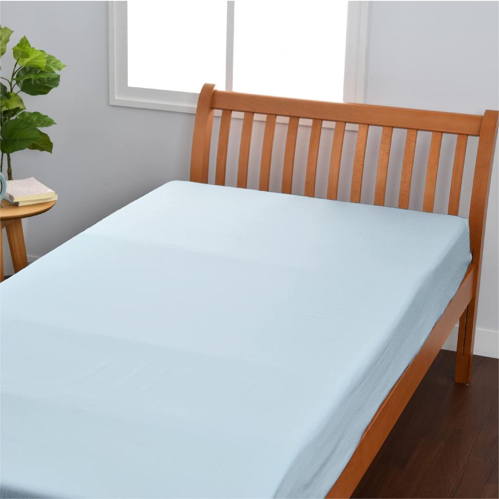 Nishikawa Flat PK03401005 [Nishikawa] Sheet, Single, Washable, Skin-Friendly 100% Cotton, Broadcloth, Plain, Beaute, BE3601, Blue,