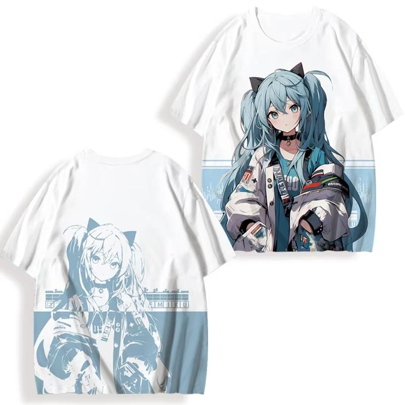 Hatsune Miku 3D Printed Women's Short Sleeve Tee Summer Casual Cute Men's Sport Tops Hot Anime Fans T-shirt Unisex Tops Y2K 2025