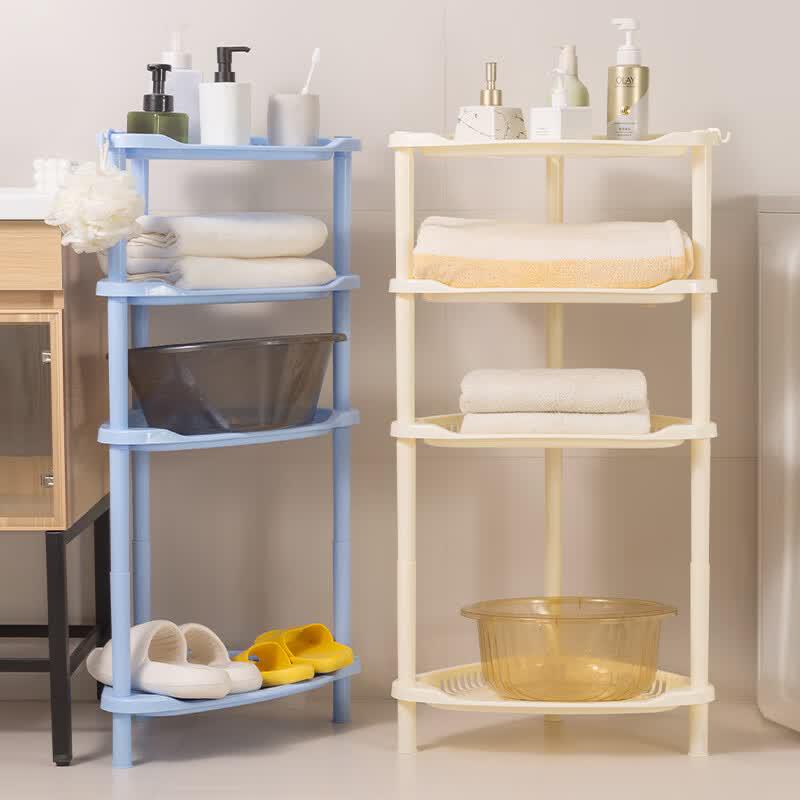 HOUYA 4-Tier Floor Bathroom Storage Shelf