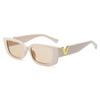 Sunglasses Square Glasses White Frame Fashion Korean Version Sunglasses Women