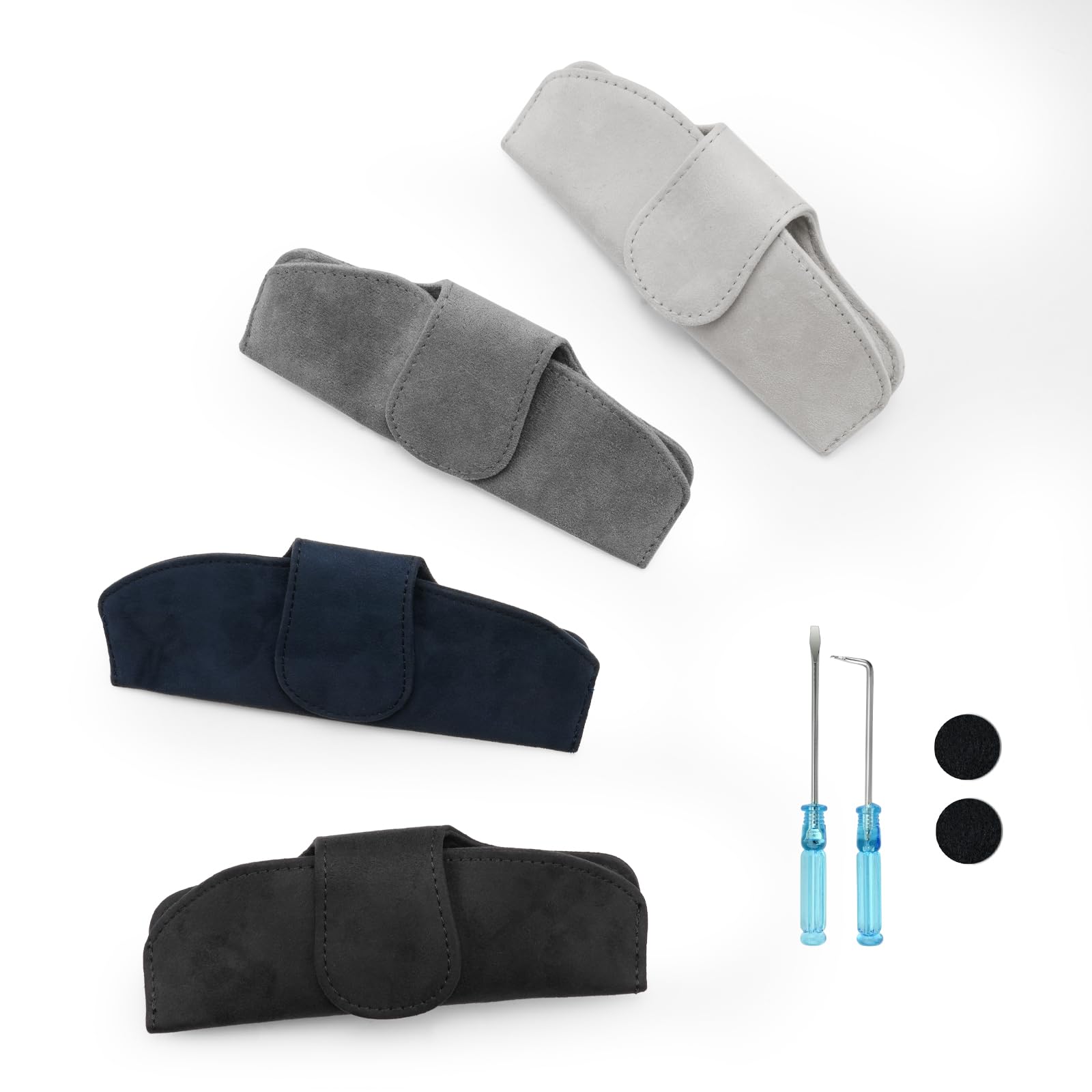 

ECOZEN Магнитный держатель для очков в автомобиль и прочный магнитный держатель для солнцезащитных очков для очков для автомобиля, чехол для автомобильных аксессуаров, тонкий, легкий, для хранения, (Светло-серый)