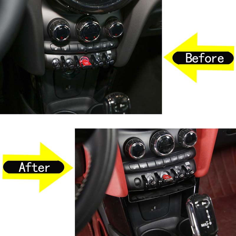 Für MINI Cooper F55 F56 F57 F54 F60 Countryman Clubman ABS Auto Zentrales Bedienfeld Aufbewahrungsbox Auto Modifikationszubehör