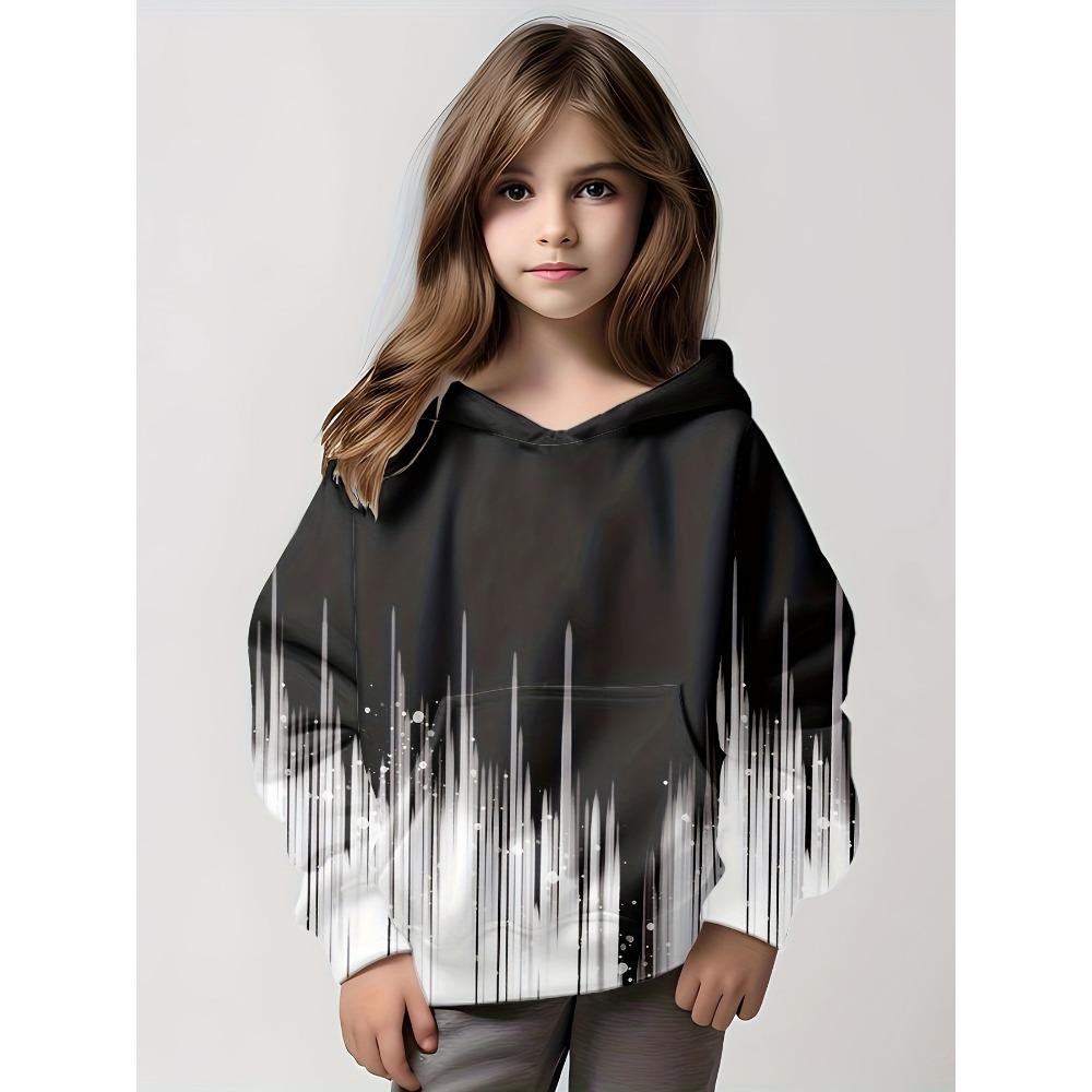 

Одяг для дівчинки Мила толстовка Модні графічні худі Одяг Дитина Хлопчик Осінь Довгий рукав Топи з капюшоном Дитячі Мультяшні худі 160