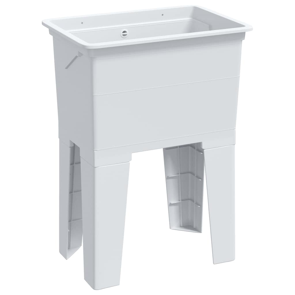 Laundry Tub White 59x41x75 Cm Resin