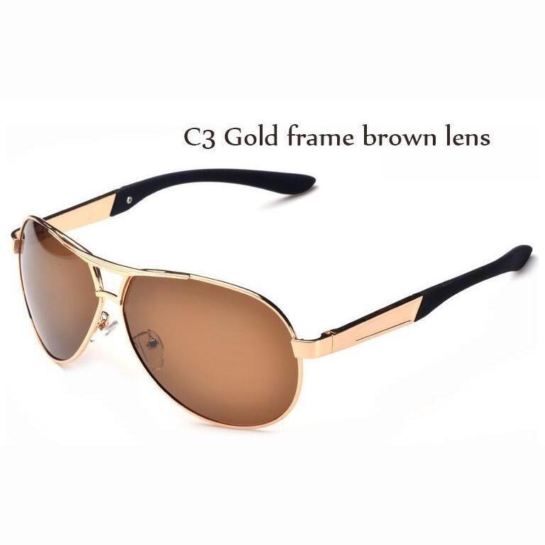 

Мужские солнцезащитные дизайнерские очки Polorized коричневый