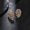 Angel Wing Rhinestone Earrings For Women Unique Exaggerated Temperament Commuter Fashion Studs Jewelry